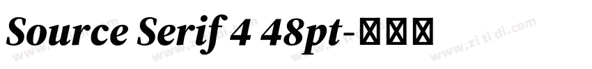 Source Serif 4 48pt字体转换